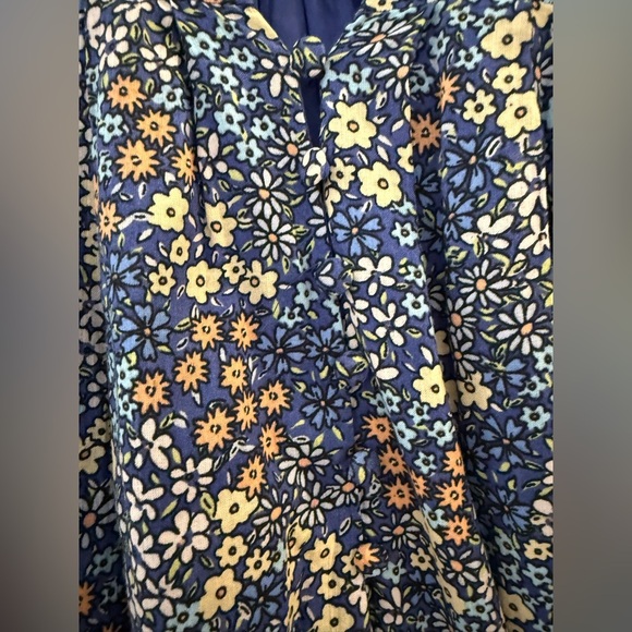 Karlie Multi Floral Puff Short Sleeve Mini Dress Small - Picture 4 of 6